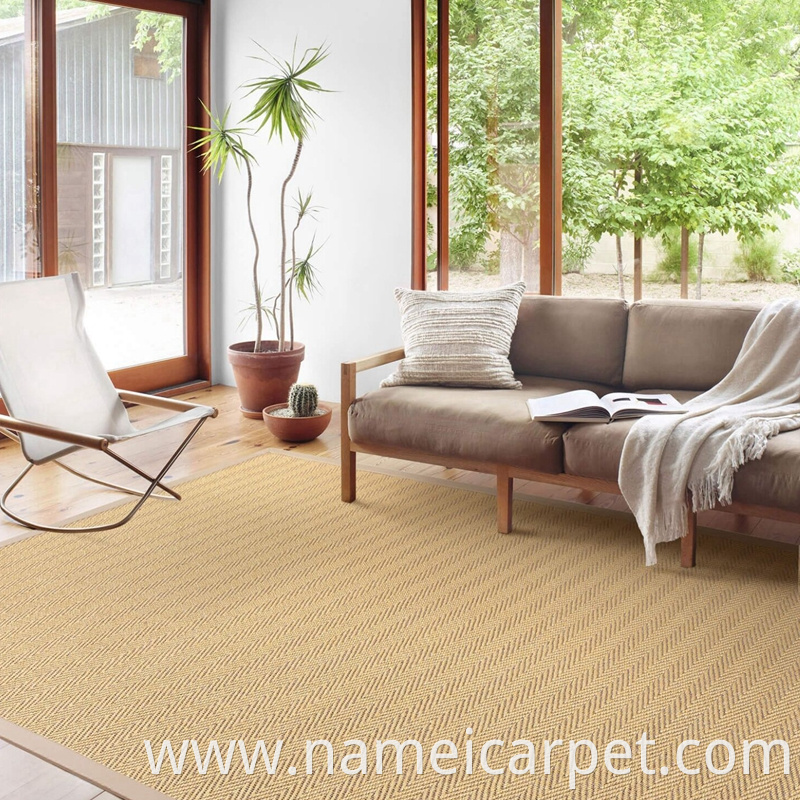 Living Room Natural Sisal Fiber Area Rugs Floor Mats 820